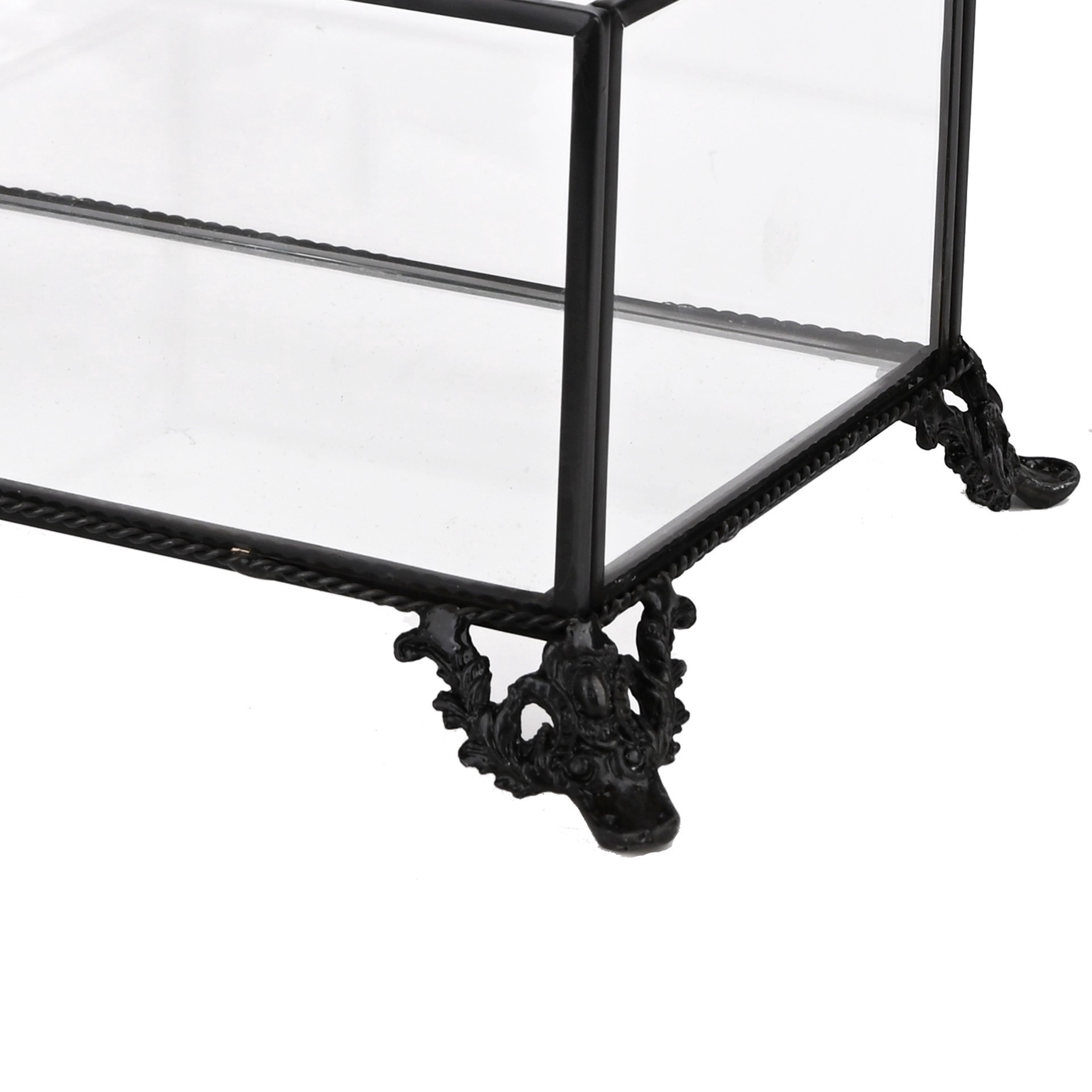 slide 3 of 3, 7.25" X 4.25" Glass Trinket Box By Ashland, 7.25 in x 4.25 in