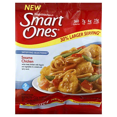 slide 1 of 1, Smart Ones Satisfying Selections Sesame Chicken, 11.7 oz