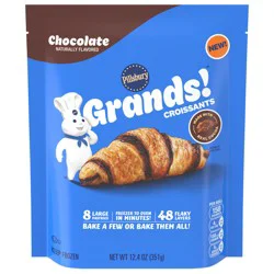 Pillsbury Grands! Chocolate Croissants, Frozen Pastries, Made With Real Cocoa, 8 Ct, 12.4 Oz