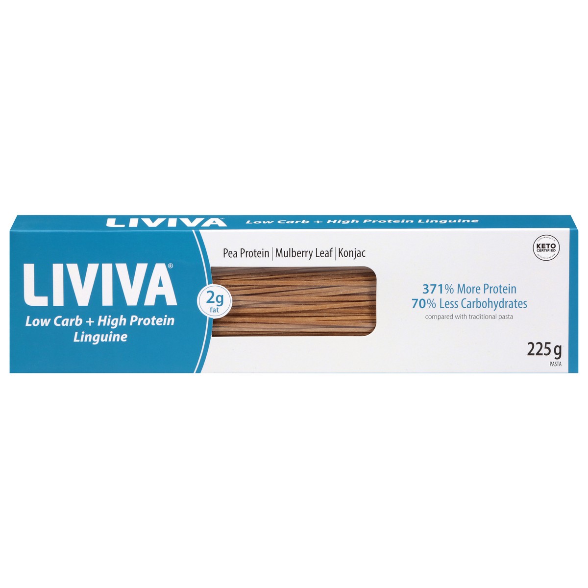 slide 2 of 4, Liviva Pasta Linguine Low Carb, 7.05 oz