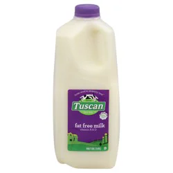 Tuscan Dairy Fat Free Skim Milk with Vitamin A and Vitamin D, Half Gallon
