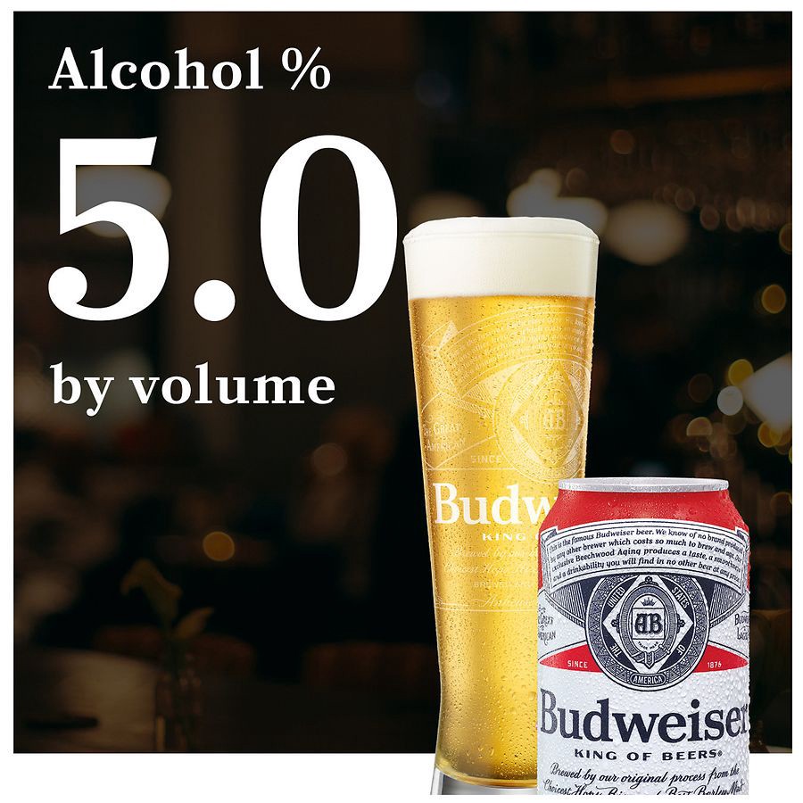 slide 5 of 5, Budweiser Beer, 18 ct