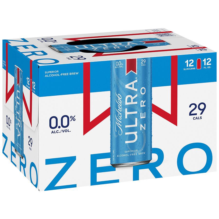 slide 5 of 5, Michelob Ultra Zero 12 pk 12 oz Cans, 12 ct; 12 oz