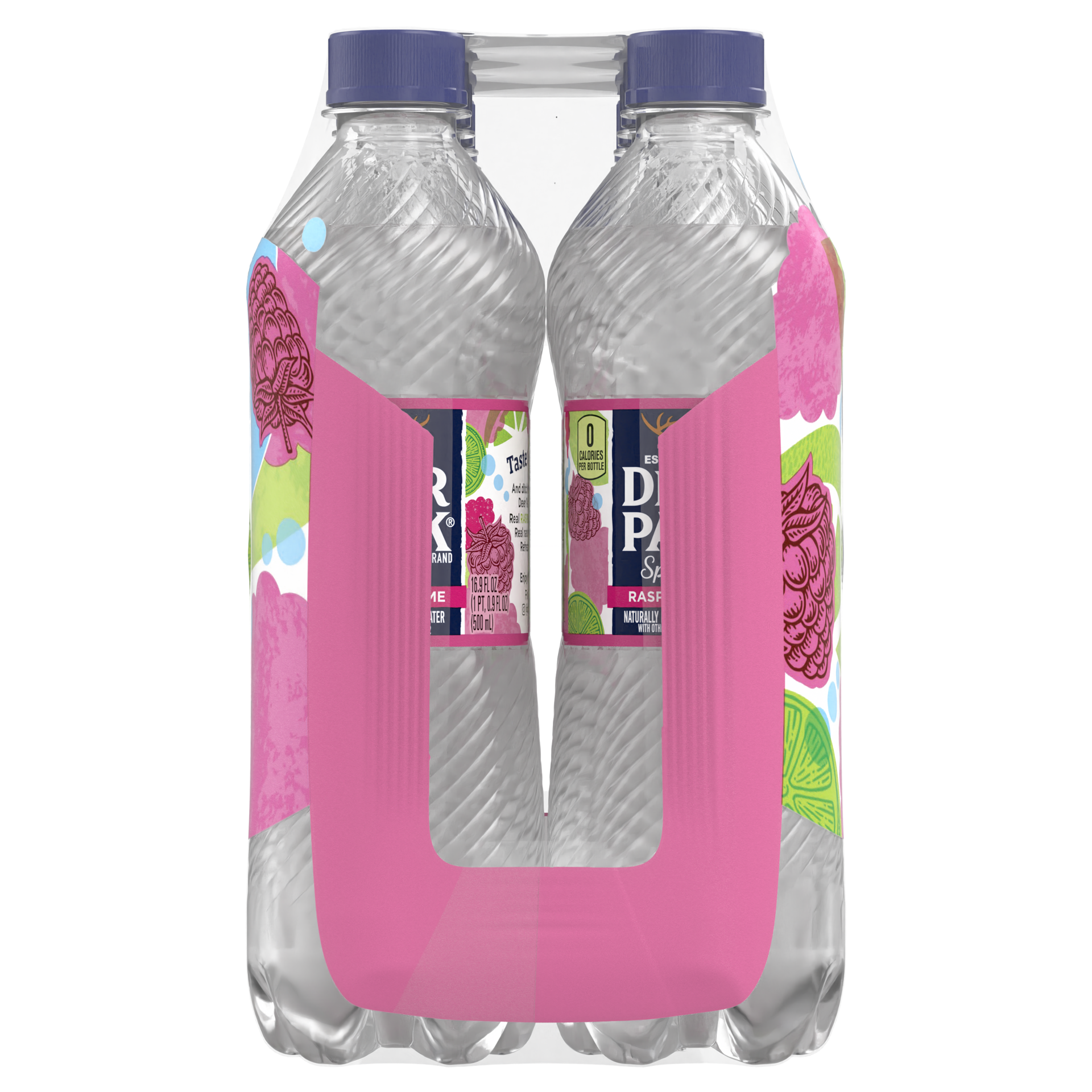 slide 4 of 5, Deer Park Sparkling Water, Raspberry Lime, 16.9 oz. Bottles (8 Count), 16.9 fl oz