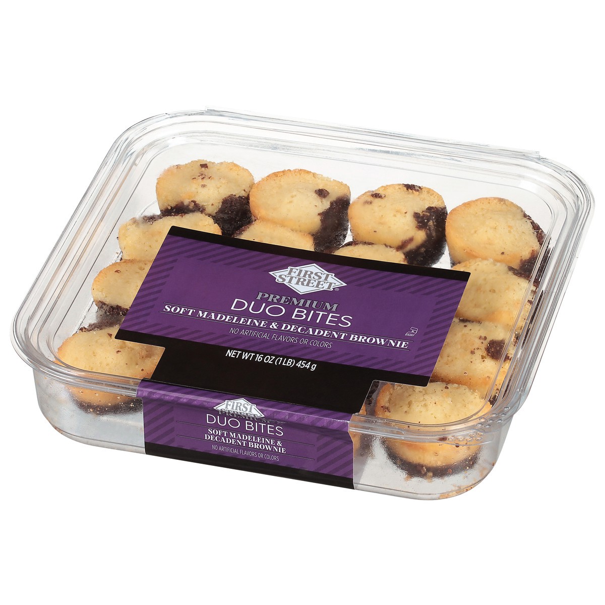 slide 11 of 13, First Street Duet Bites, 16 oz