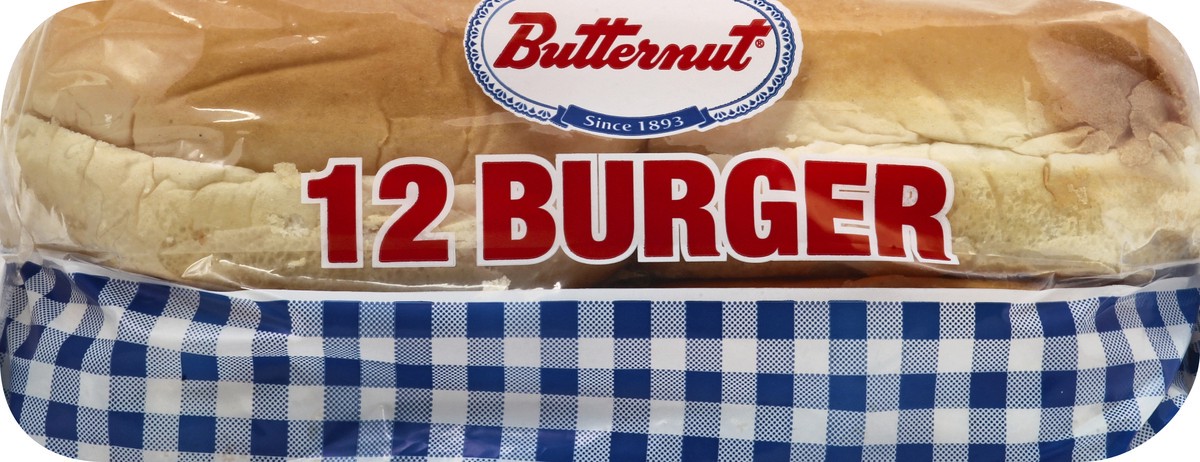 slide 8 of 13, Butternut Burger Buns 12 ea, 12 ct