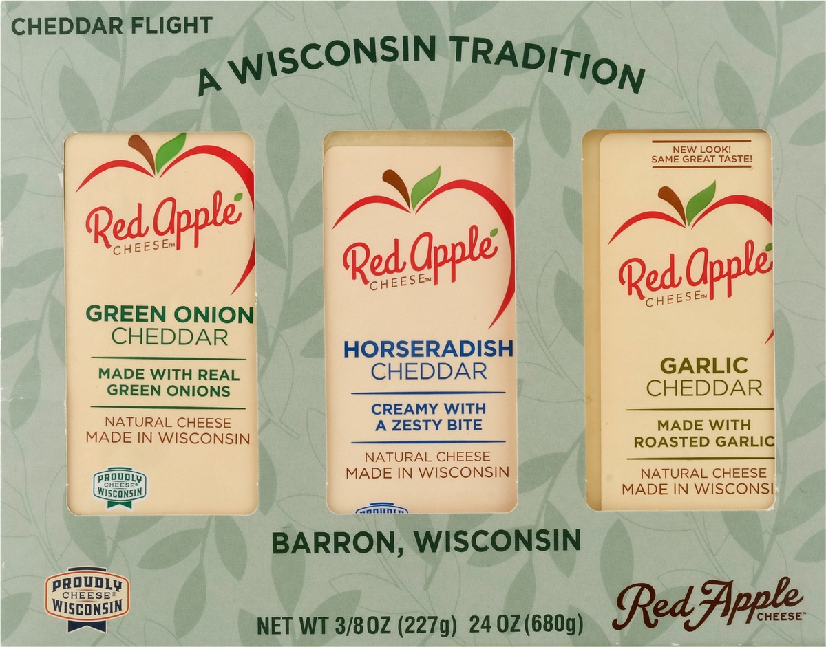 slide 7 of 14, Red Apple Cheddar Flight, 