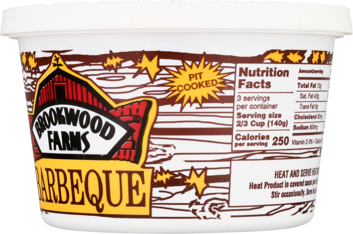 slide 8 of 9, Brookwood Farms Pit Cooked Pork with Barbeque Sauce 16 oz, 16 oz