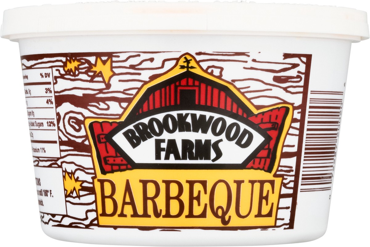 slide 4 of 9, Brookwood Farms Pit Cooked Pork with Barbeque Sauce 16 oz, 16 oz