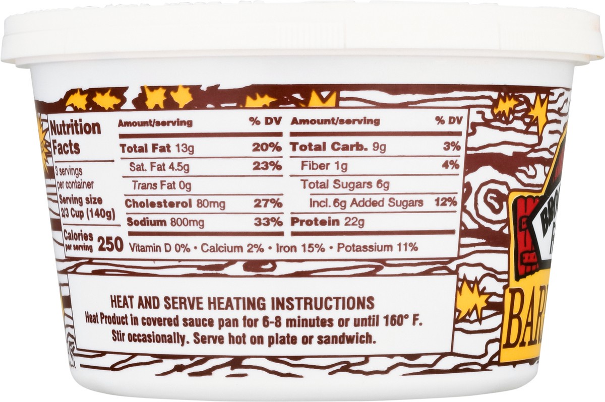 slide 6 of 9, Brookwood Farms Pit Cooked Pork with Barbeque Sauce 16 oz, 16 oz