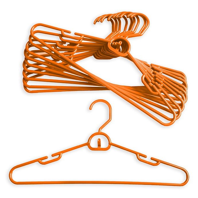 slide 1 of 1, Merrick Attachable Hangers - Orange, 72 ct