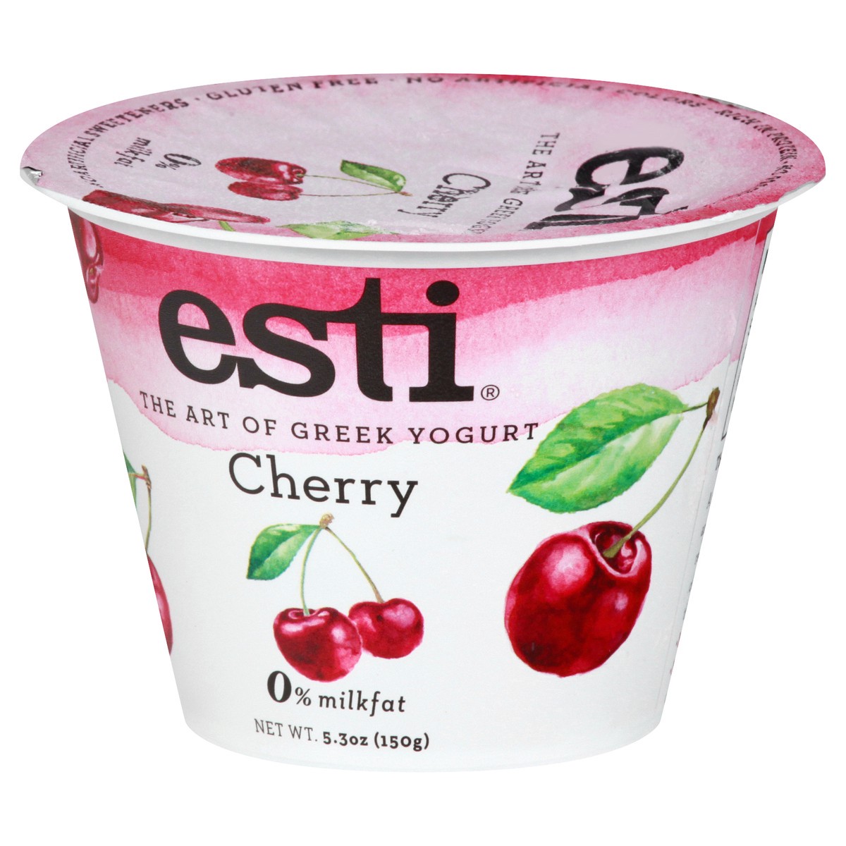 slide 12 of 13, esti Greek Cherry Yogurt 5.3 oz, 5 oz