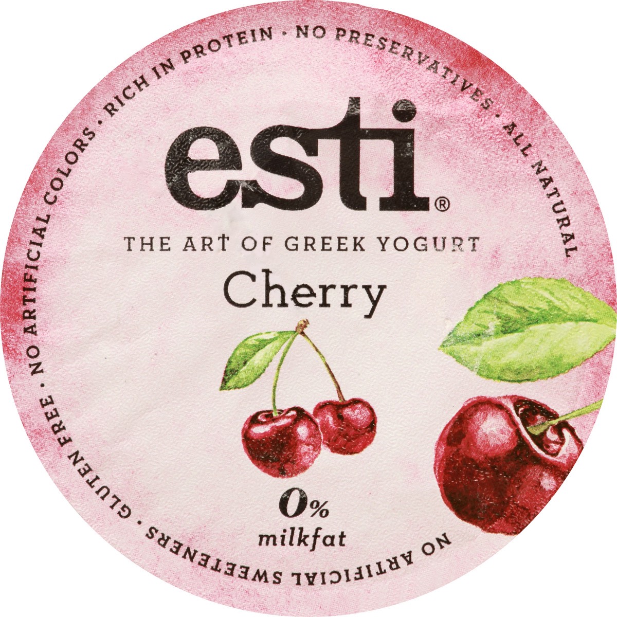 slide 6 of 13, esti Greek Cherry Yogurt 5.3 oz, 5 oz