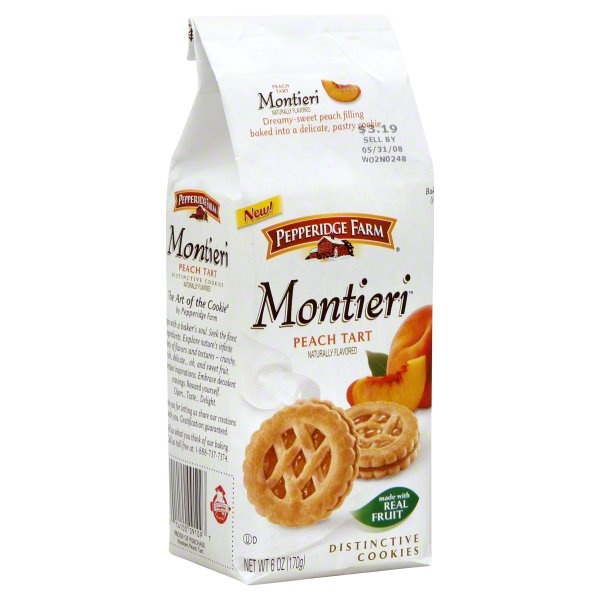 slide 1 of 1, Pepperidge Farm Montieri Peach Tart Cookies, 6 oz