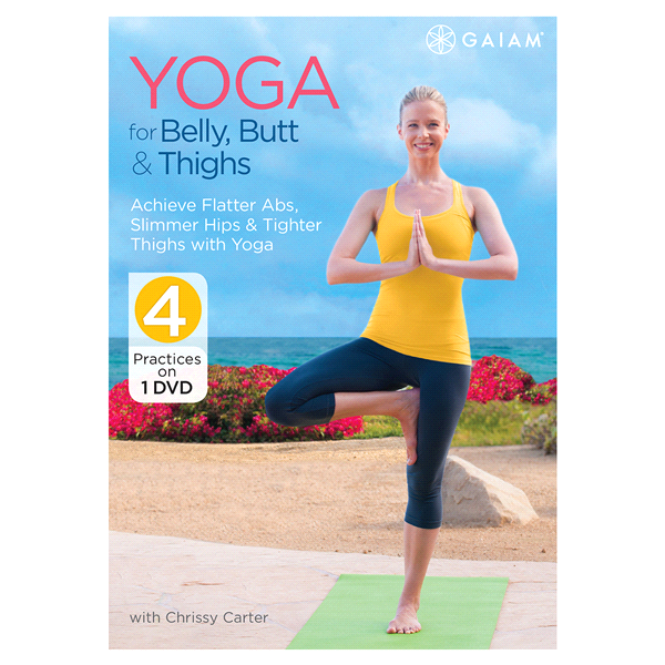 slide 1 of 1, Gaiam's Yoga For Belly, & Thighs DVD With Chrissy Carter, 1 ct