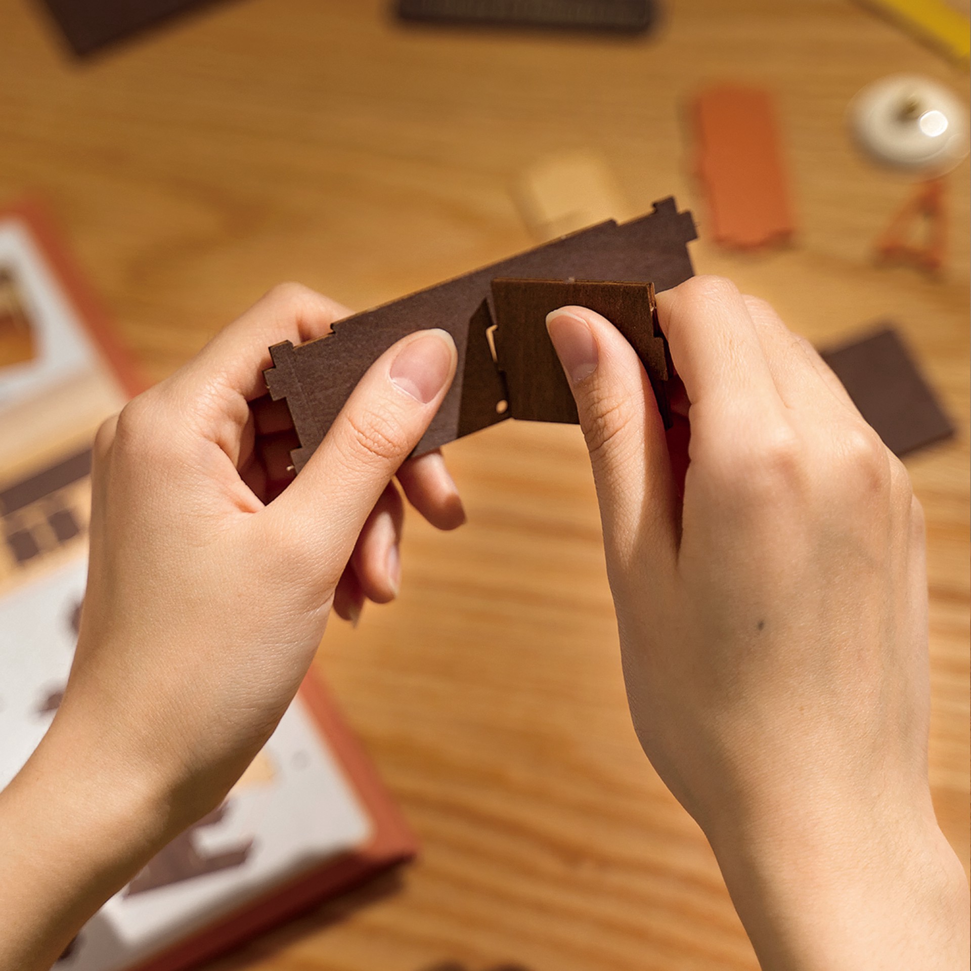 slide 11 of 14, Robotime Rolife Becka's Baking House Diy Miniature House Kit, 6.18 in x 5.87 in x 8.46 in