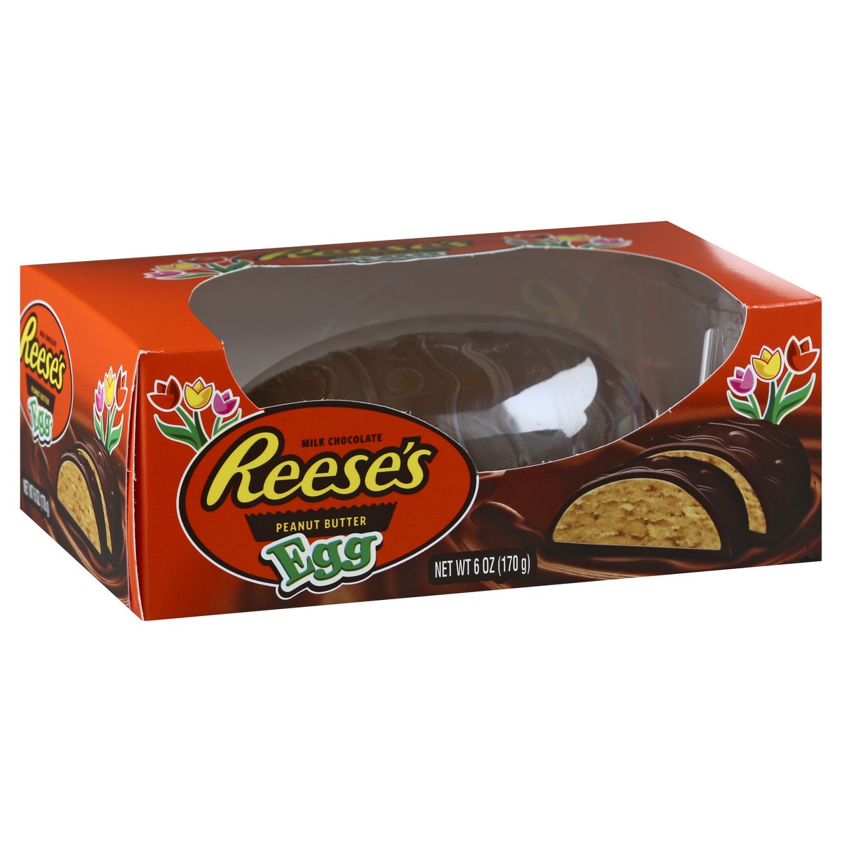 slide 3 of 10, REESE'S Milk Chocolate Peanut Butter Creme Egg Candy, Easter, 6 oz, Gift Box, 6 oz