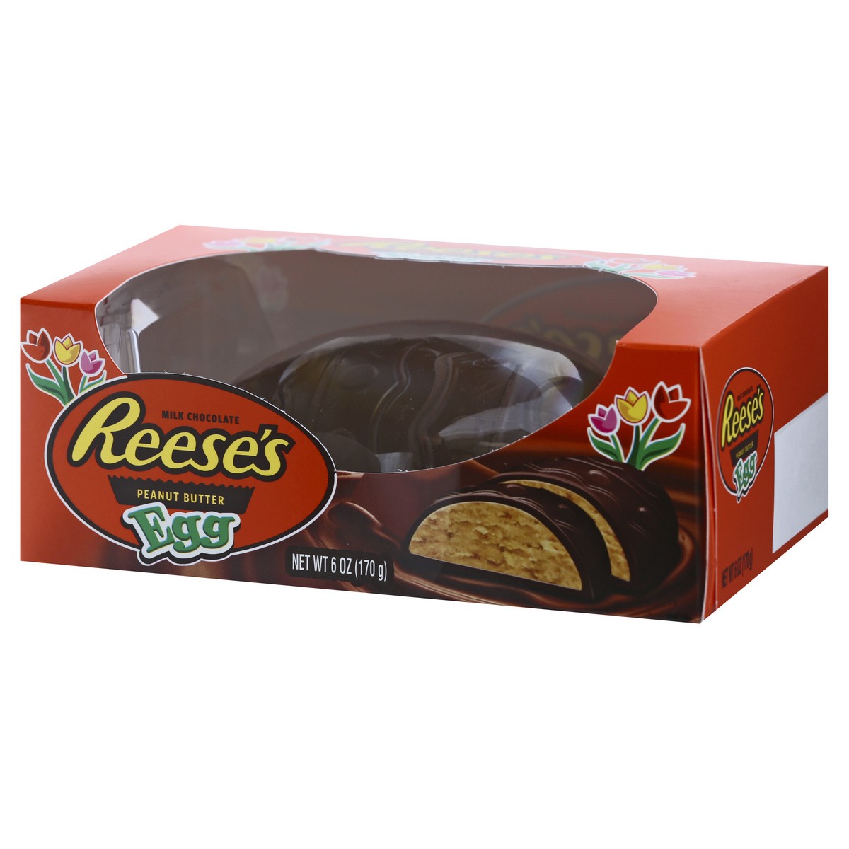 slide 2 of 10, REESE'S Milk Chocolate Peanut Butter Creme Egg Candy, Easter, 6 oz, Gift Box, 6 oz