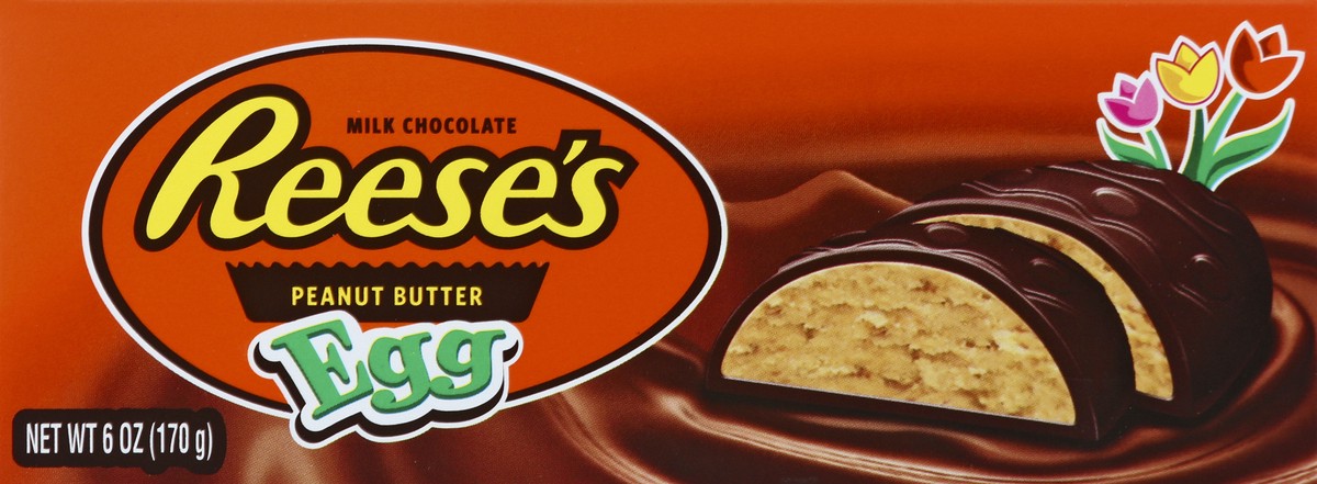 slide 7 of 10, REESE'S Milk Chocolate Peanut Butter Creme Egg Candy, Easter, 6 oz, Gift Box, 6 oz