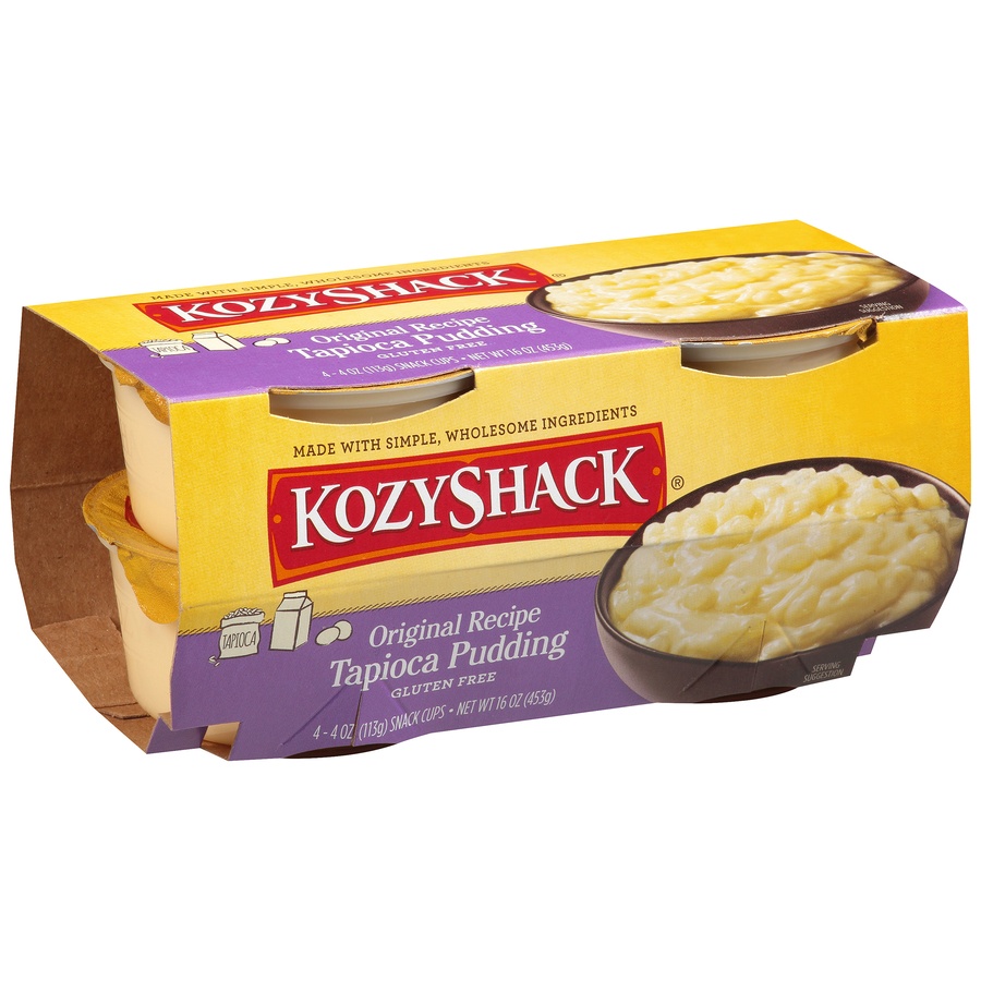 slide 2 of 8, Kozy Shack Original Recipe Tapioca Pudding 4-4 Oz. Cups, 16 oz
