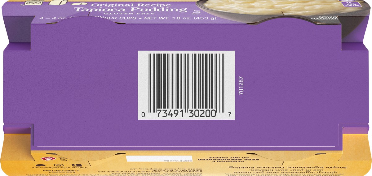 slide 11 of 13, Kozy Shack Original Recipe Tapioca Pudding 4-pack, 16 oz, 4 oz