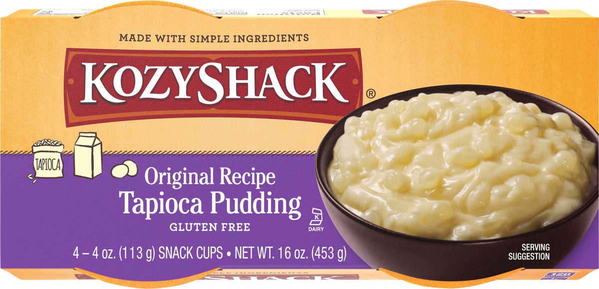 slide 4 of 13, Kozy Shack Original Recipe Tapioca Pudding 4-pack, 16 oz, 4 oz