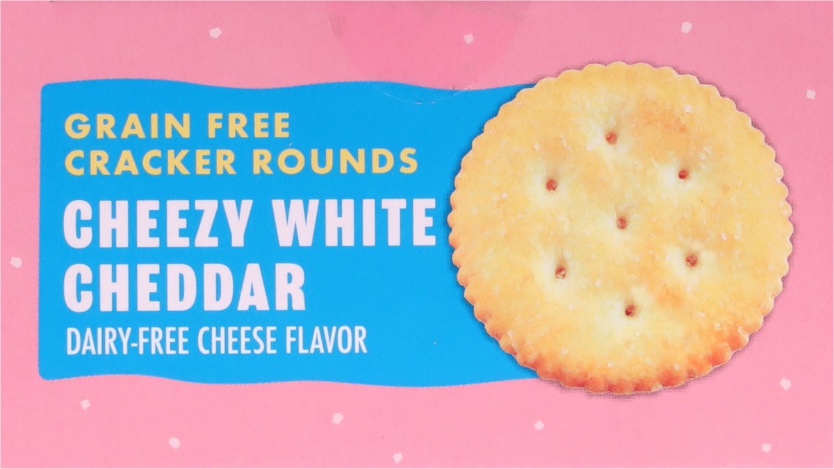 slide 9 of 16, FitJoy Grain Free Cheezy White Cheddar Cracker Rounds 8 oz, 8 oz