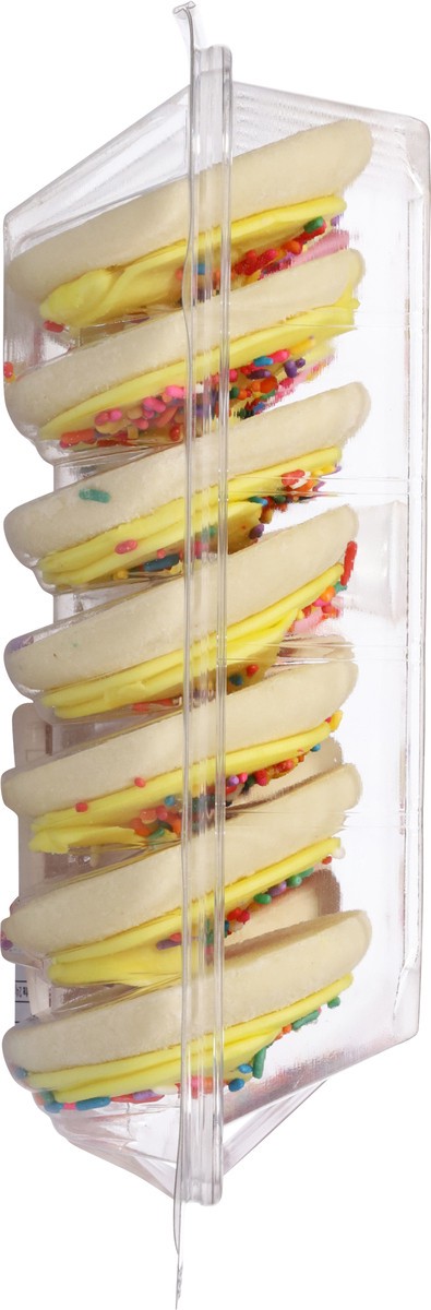 slide 12 of 12, First Street Pink & Yellow Frosted Sugar Cookies, 28.3 oz