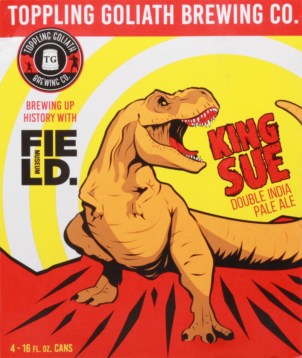 slide 5 of 9, Toppling Goliath Brewing Co. Toppling Goliath King Sue 6/4Pk 16Oz Can, 16 oz