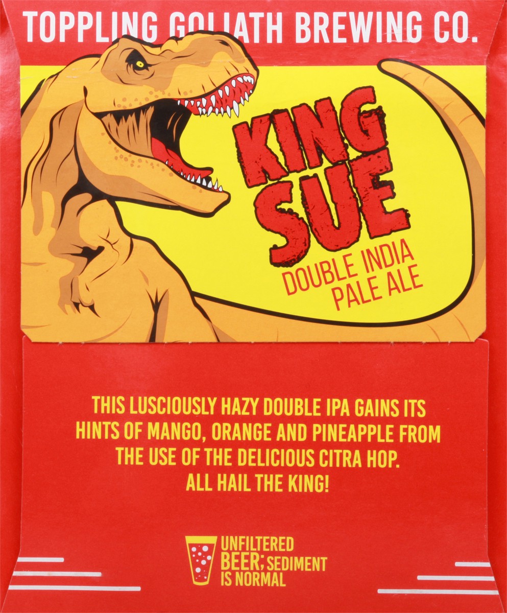 slide 8 of 9, Toppling Goliath Brewing Co. Toppling Goliath King Sue 6/4Pk 16Oz Can, 16 oz