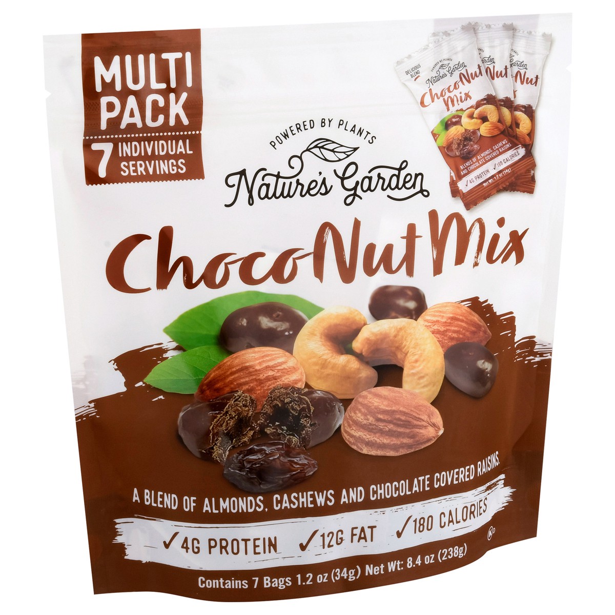 slide 4 of 13, Nature's Garden Choco Nut Mix Multi Pack 7 - 1.2 oz Bags, 7 ct