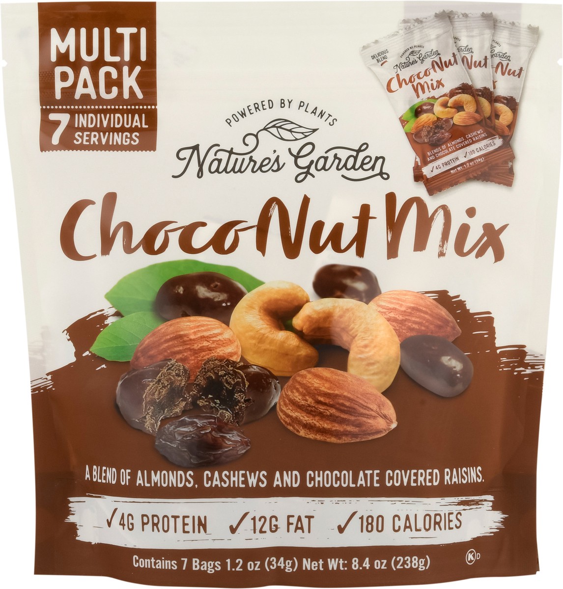 slide 3 of 13, Nature's Garden Choco Nut Mix Multi Pack 7 - 1.2 oz Bags, 7 ct