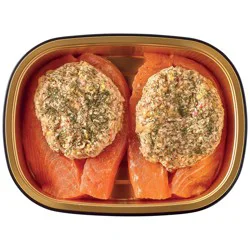 Meal Simple by H-E-B Crab-Stuffed Atlantic Salmon Fillets