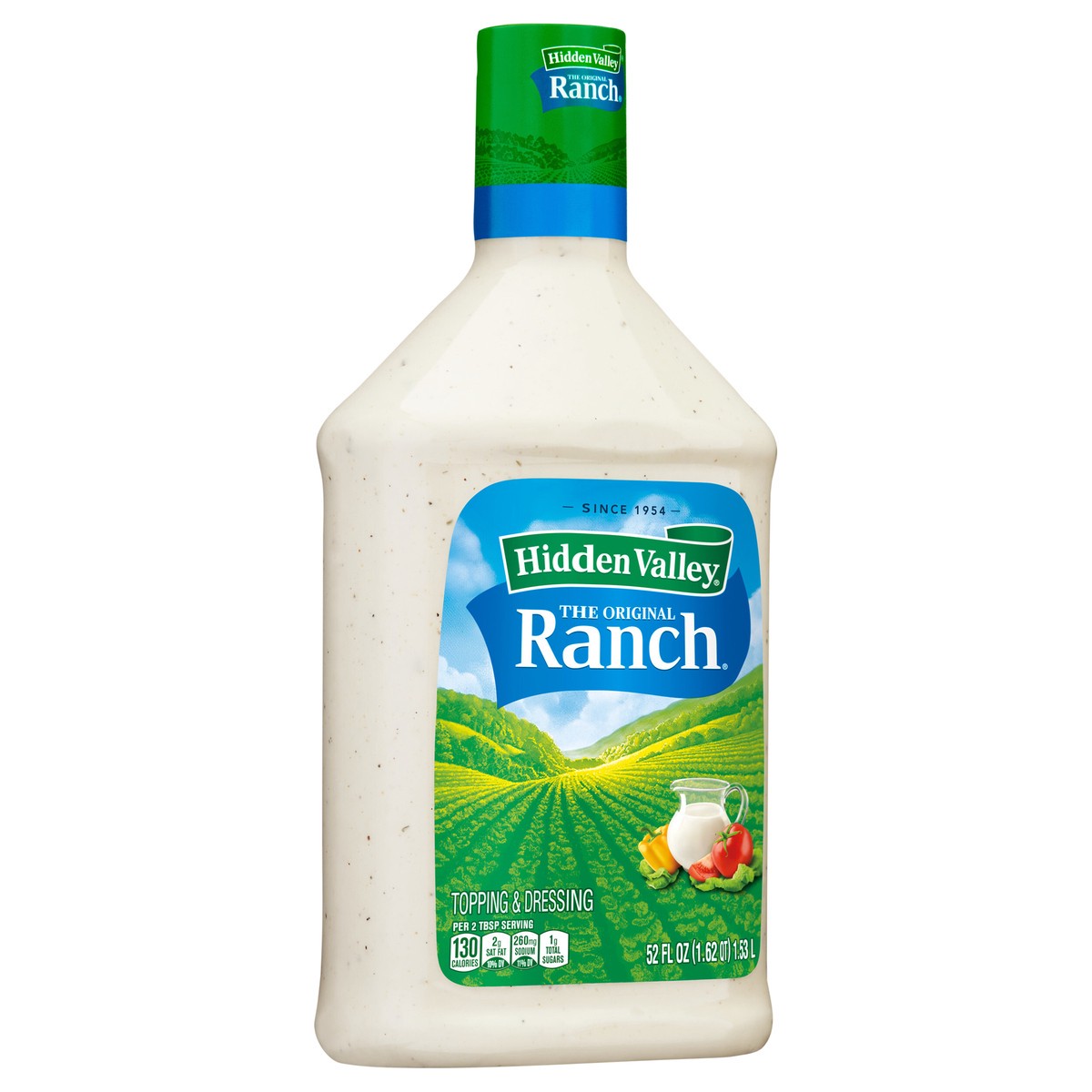 slide 6 of 9, Hidden Valley Original Ranch Salad Dressing & Topping, Gluten Free, Keto-Friendly - 52 Ounce Bottle, 52 fl oz