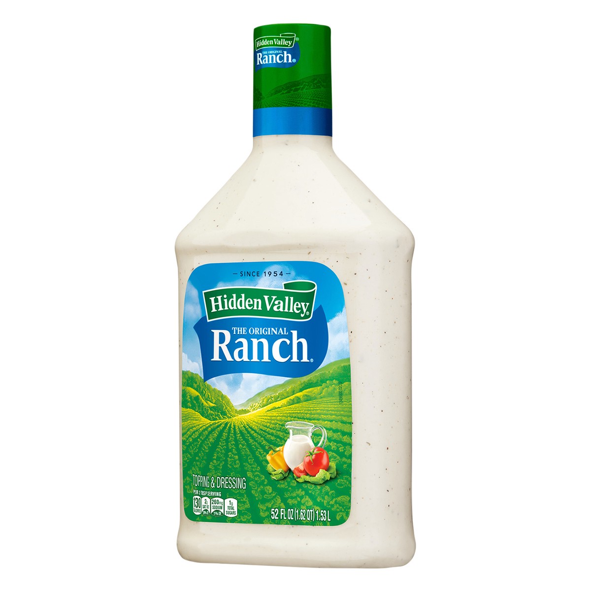 slide 2 of 9, Hidden Valley Original Ranch Salad Dressing & Topping, Gluten Free, Keto-Friendly - 52 Ounce Bottle, 52 fl oz