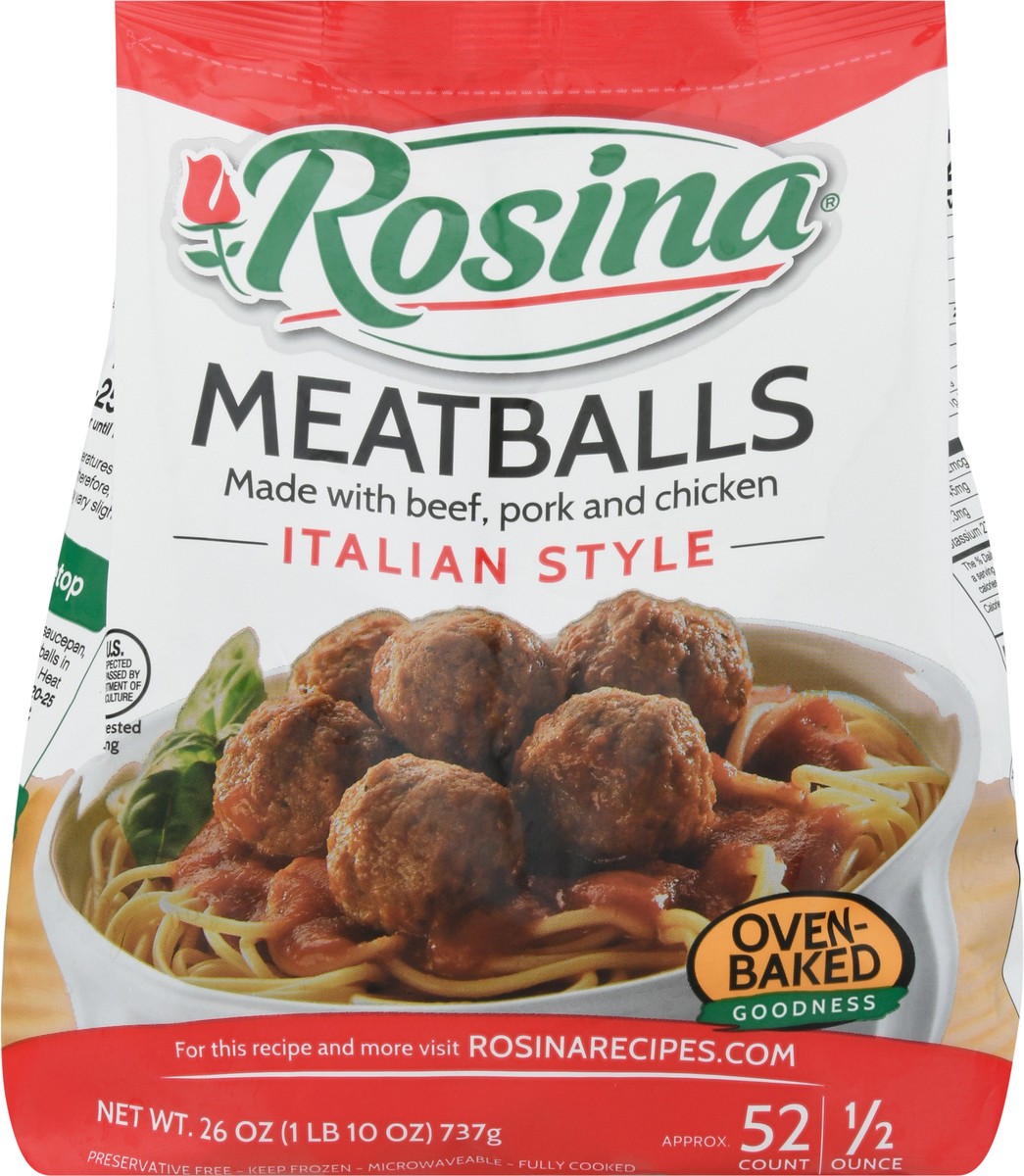 slide 9 of 14, Rosina Italian Style Meatballs 52 ea, 52 ct