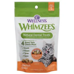 Whimzees Wellness Cat Dental Treats, Natural Chews, Chicken Flavor, 2 oz Bag