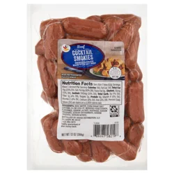 Giant Cocktail Smokies Smoked Beef Sausage