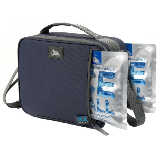 slide 1 of 1, Arctic Zone Fridge Cold Bentley Lunchbox W/ Removable Shoulder Strap And 2 Icewalls Packs, In Patriot Blue, 1 ct