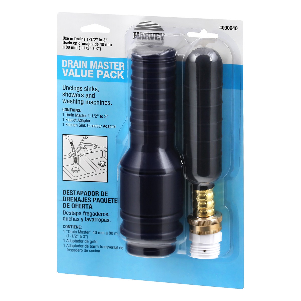 slide 2 of 4, Harvey Value Pack Drain Master 1 ea, 1 ct