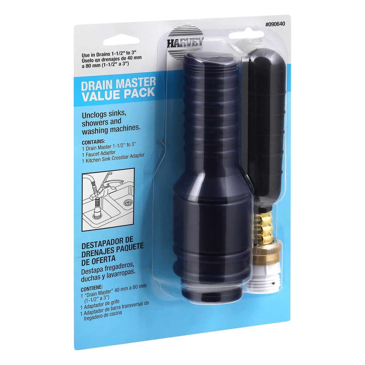 slide 4 of 4, Harvey Value Pack Drain Master 1 ea, 1 ct