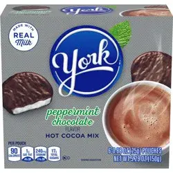 Hershey's York Peppermint Chocolate Hot Cocoa Mix, 6 ct Packets