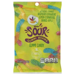 Giant Sour Worms Gummi Candy
