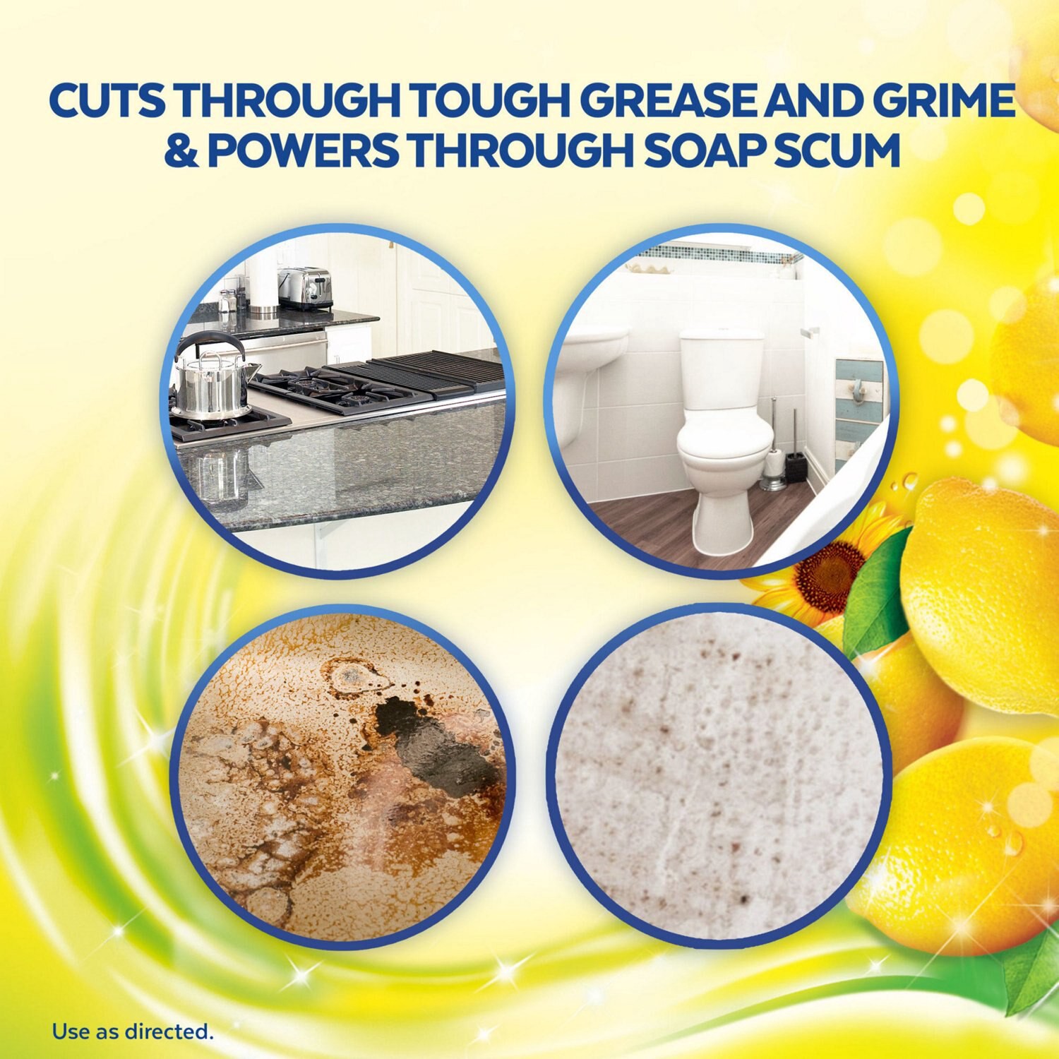 slide 4 of 6, LysolâAll Purpose Cleaner-Pourable Sparkling Lemon&Nbsp;9/48 Oz., 48 oz