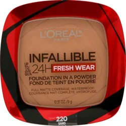 L'Oréal Infallible Up to 24H Fresh Wear Foundation in a Powder - 220 Sand - 0.31oz