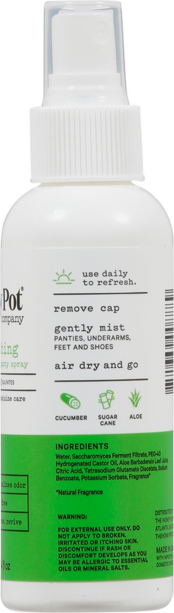slide 6 of 12, The Honey Pot Refreshing Cucumber Aloe Panty Spray 4 fl oz, 4 fl oz