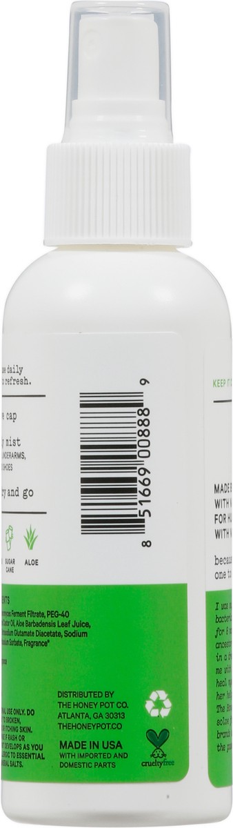 slide 4 of 12, The Honey Pot Refreshing Cucumber Aloe Panty Spray 4 fl oz, 4 fl oz