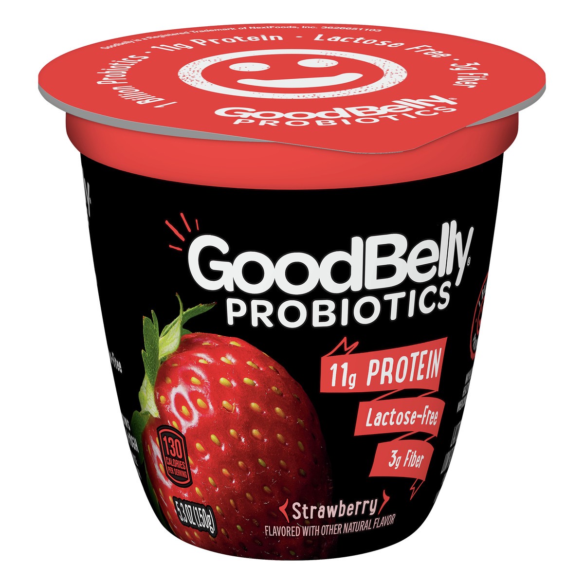 slide 2 of 9, GoodBelly Probiotics Lactose Free Low Fat Strawberry Yogurt 5.3 oz, 5.3 oz