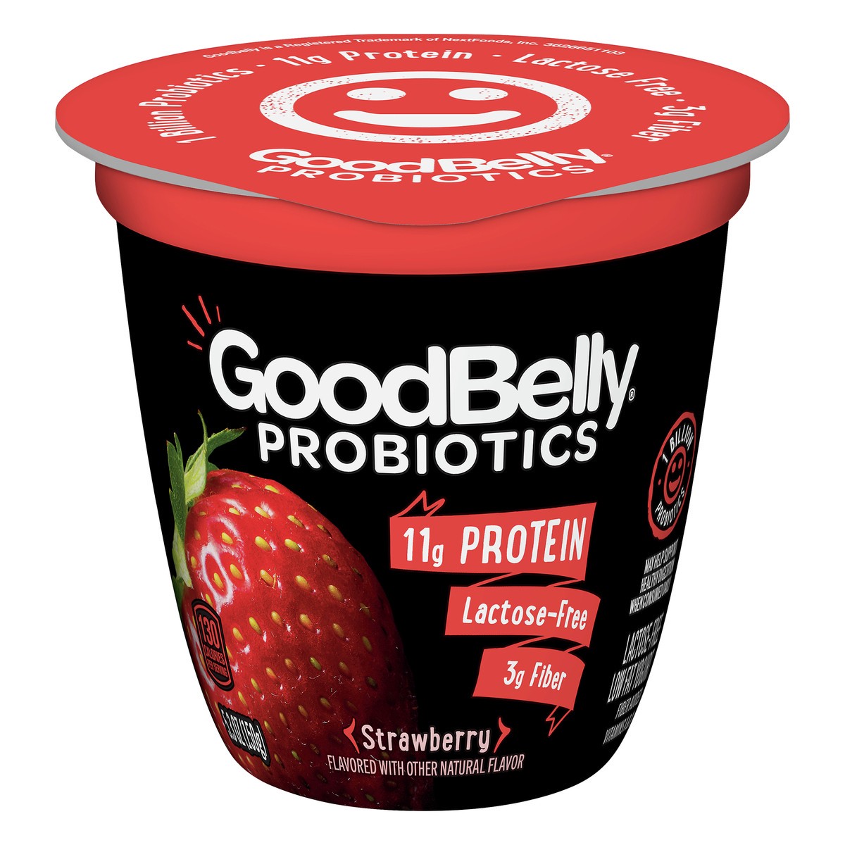 slide 1 of 9, GoodBelly Probiotics Lactose Free Low Fat Strawberry Yogurt 5.3 oz, 5.3 oz