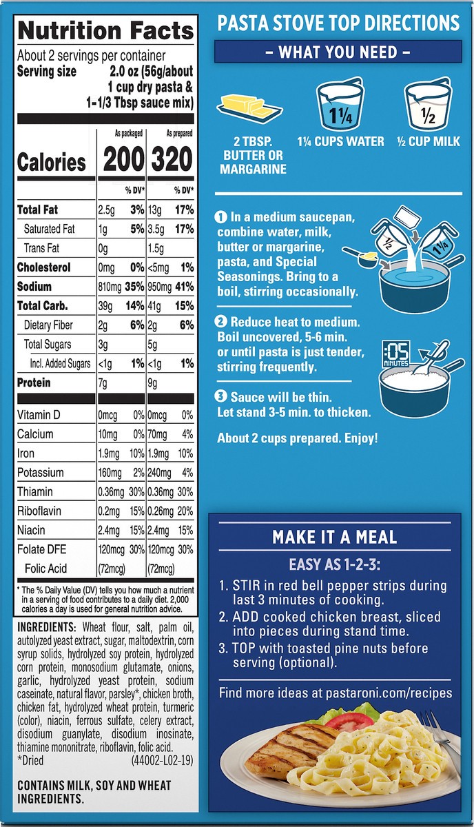 slide 3 of 5, Pasta Roni Fettuccine, 4.7 oz